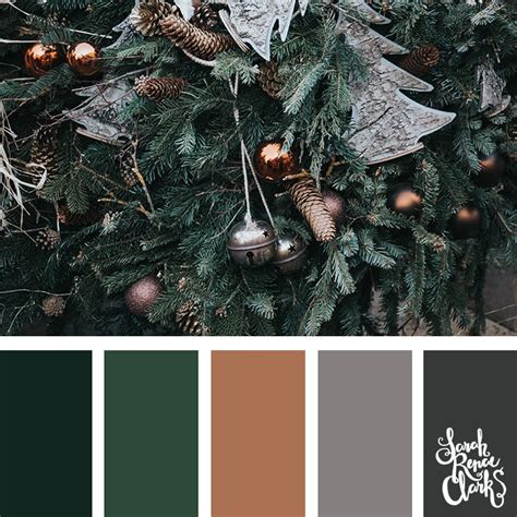 25 Christmas Color Palettes | Beautiful color schemes (mood boards) inspired by Christmas imagery