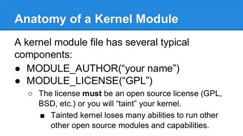 Linux kernel modules