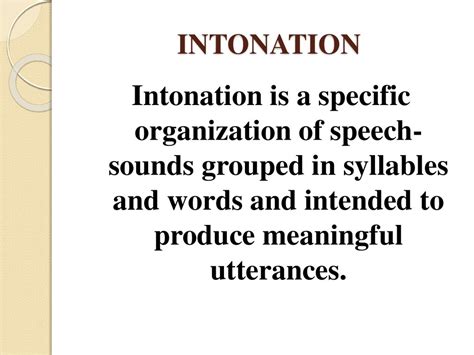 English intonation - презентация онлайн