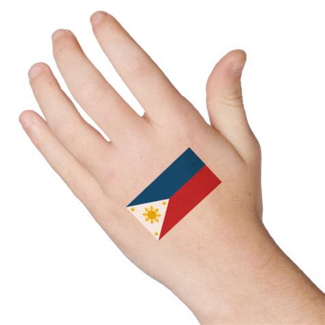 Flag of the Philippines Temporary Tattoo