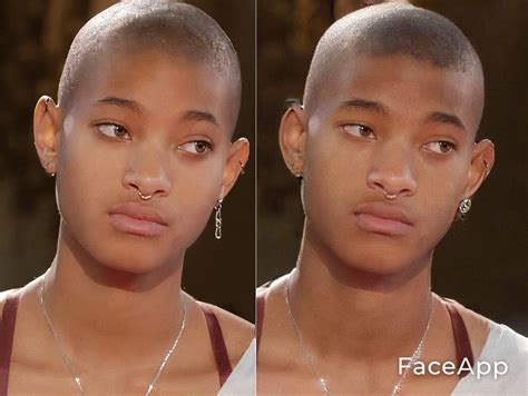 Willow Smith + FaceApp gender swap filter = Will Smith : r/funny