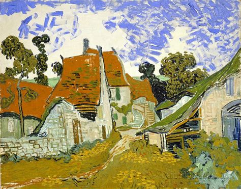 Village Street in Auvers - Vincent van Gogh Paintings