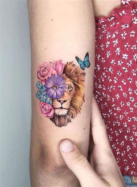 lion and butterfly tattoo - tattooremovalschaumburgil