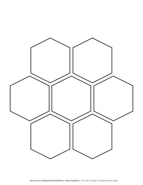 Mind Map Template - Alternatives - Hexagons | Planerium