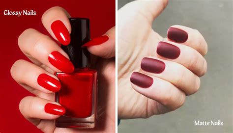 Matte vs. Glossy Nails: A Side by Side Comparsion – Lovely Nails And Spa