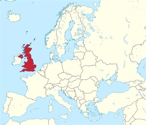 United Kingdom (UK) on world map: surrounding countries and location on Europe map