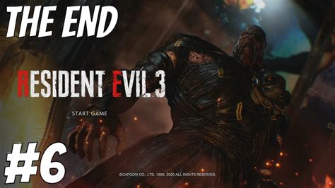 RESIDENT EVIL 3 PART 6 THE END - YouTube