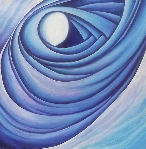 Blue Wave Painting by Shiya Stone | Fine Art America