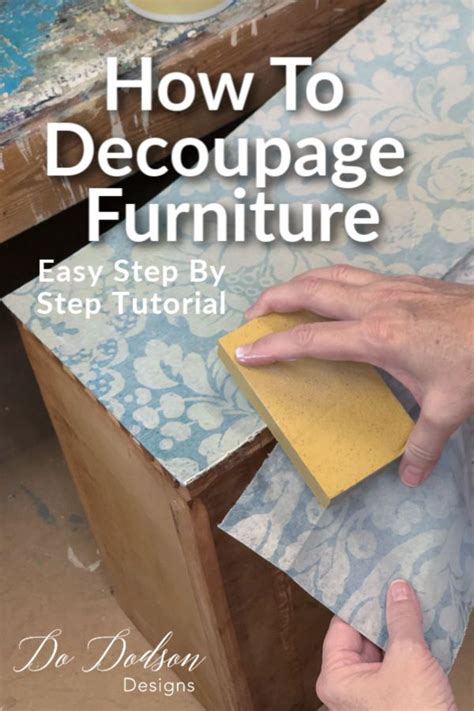 How To Decoupage Furniture | Tutorial | Decoupage furniture, Decoupage decor, Decoupage diy