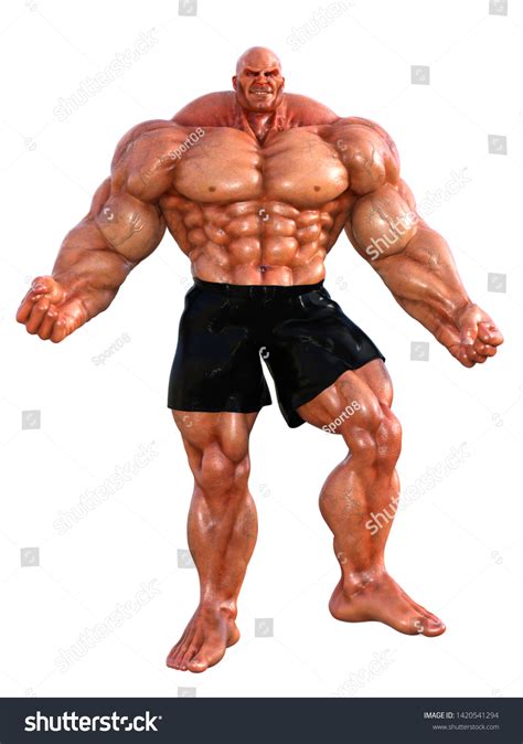 3d Rendering Bodybuilder Veins Appear Isolated: ilustración de stock 1420541294 | Shutterstock