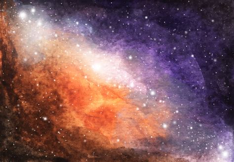 Watercolor Cosmic texture with stars. 3142997 Vector Art at Vecteezy