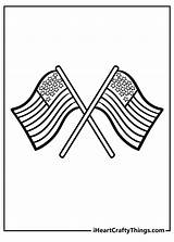 American Flag Coloring Page sketch template