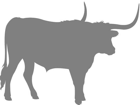 Longhorn Silhouette | Free vector silhouettes