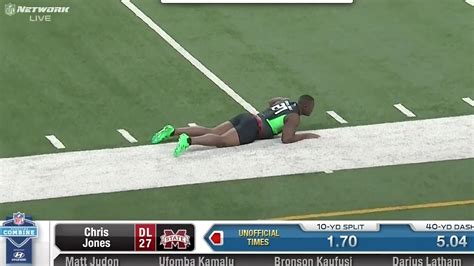 Mississippi State DT has major 'wardrobe malfunction' during 40-yard dash fail | NFL | Sporting News