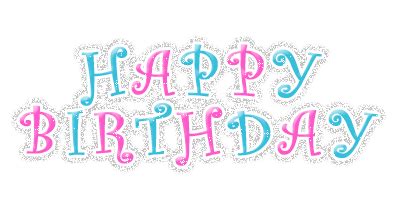 Happy Birthday Text Gif - Happy Birthday Animated Gif, Pictures, Glitters