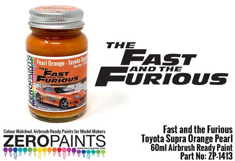 Fast and the Furious Toyota Supra Orange Pearl Paint 60ml | ZP-1413 | Zero Paints