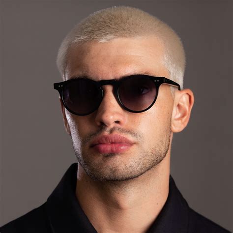 Malibu Sunglasses - Black On Grey Gradient | Blue lenses, Sunglasses, Light blue