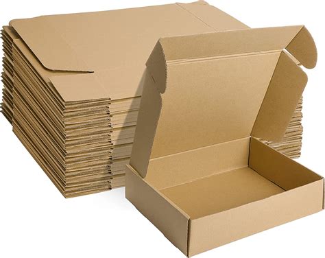 MEBRUDY 12x9x3 Inches Shipping Boxes Pack of 20, Small Corrugated Cardboard Box for Mailing ...