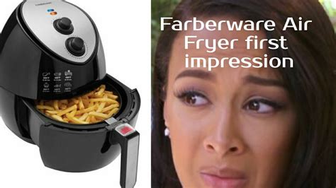 Farberware Air Fryer first impression(worth it for weightloss?) - YouTube