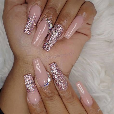 We collected more than 50 trendy glitter coffin nails style for you. If ...