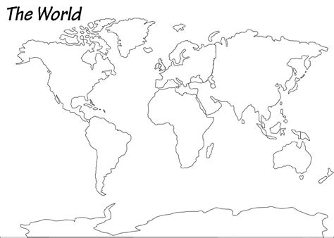 Map of World | Printable Large Attractive HD Map of World With Country Names | WhatsAnswer ...