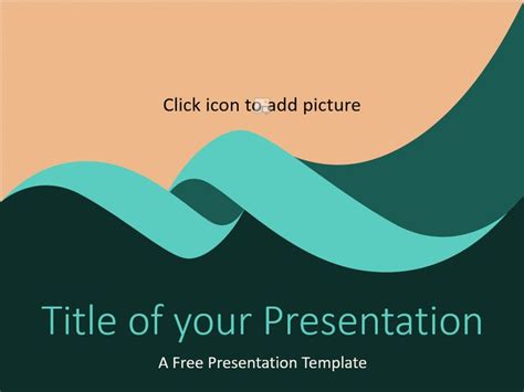 Turquoise Swirl Template for PowerPoint and Google Slides in 2021 | Powerpoint, Powerpoint ...
