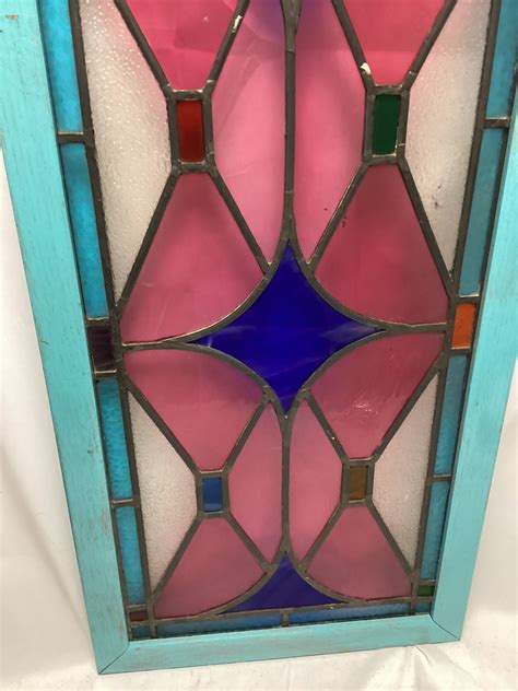 19th Century Art Deco Stained Glass WindowPanel #27441 | Auctionninja.com