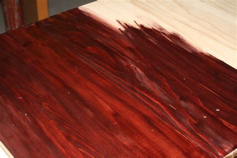 Red Colored Wood Stain