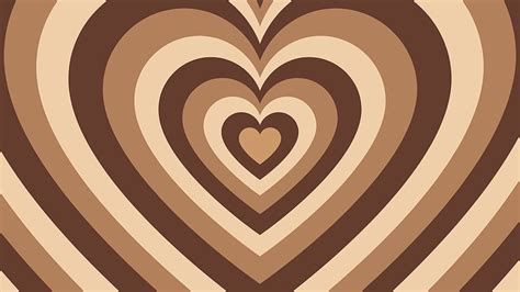 Heart Brown Aesthetic Laptop, brown hearts aesthetic HD wallpaper | Pxfuel