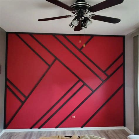 Dining room Accent wall in 2023 | Red accent wall, Red accent wall bedroom, Red feature wall