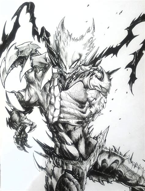 Garou fan art | One punch, One punch man anime, One punch man manga