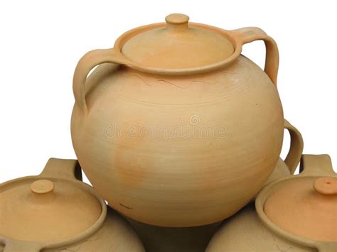 Clay Pottery Vase with Decorative Pattern Stock Photo - Image of craft, empty: 22008758