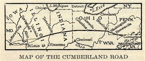 Map of the Cumberland Road (1920) | From "Cumberland Road," … | Flickr