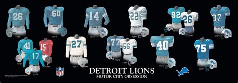 The Detroit Lions and their colorful uniform history – a video | Heritage Uniforms and Jerseys ...