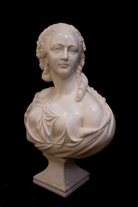 Remarkable Large 18th Century Solid Marble Sculpture – Bust of a Noble ...