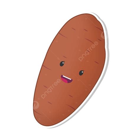 Sweet Potato Isolated Vector PNG Images, Sweet Potato Sticker Vector Illustration, Sweet Potato ...