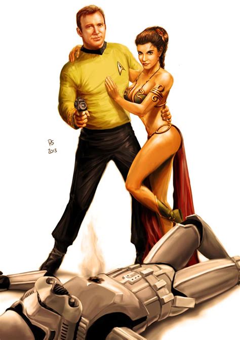 Star Wars meets Star Trek - Kirk and Leia by Robert-Shane on DeviantArt