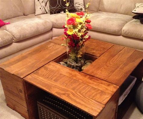 Crate Coffee Table | Coffee table farmhouse, Coffee table square, Coffee table
