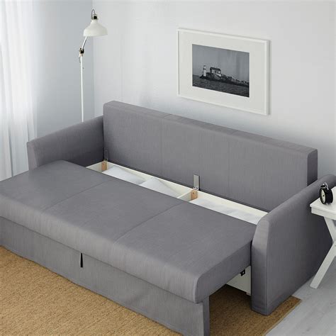 HOLMSUND Sleeper sofa, Nordvalla medium gray - IKEA