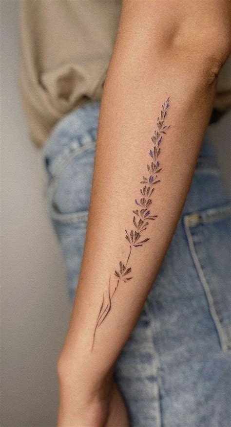 30+ Beautiful Flower Tattoo Ideas : Lavender Arm Tattoo I Take You ...