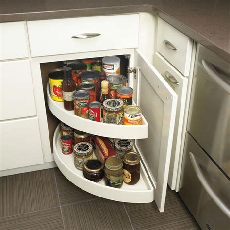 Base Swing-Out Shelves | Corner kitchen cabinet, Kitchen cabinet storage solutions, Kitchen ...