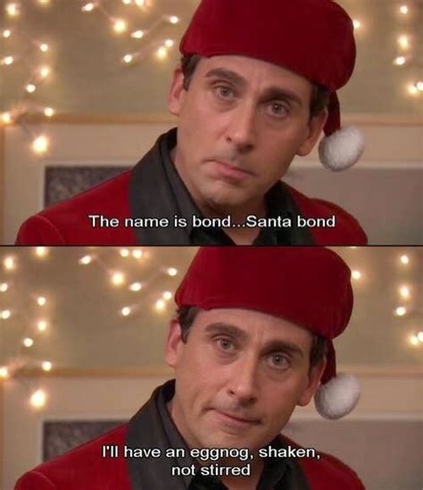 Santa bond | Michael scott the office, Michael scott, Funny pictures