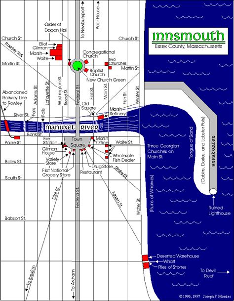 Map of Innsmouth and Environs