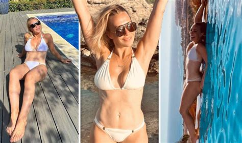 A Place in the Sun's Laura Hamilton, 40, shows off taut abs and ample assets in bikini - TrendRadars
