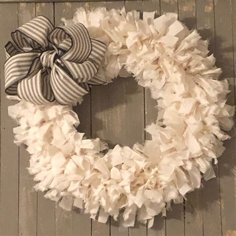 Rag Wreath - Etsy