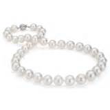 South Sea Cultured Pearl Strand Necklace in 18k White Gold (10-12.2mm)