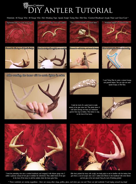 DIY Antler Tutorial by Chaos Costumes by Why-Not-Chaos on DeviantArt