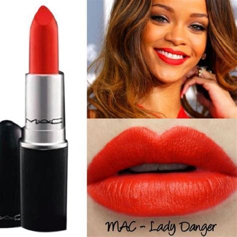 MAC lady danger red orange lipstick for dark skin #lipstickcolorsorange Mac Lady Danger Lipstick ...