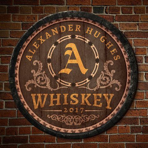 Ebern Designs Lancaster Personalized Whiskey Barrel Bar Wall Décor ...