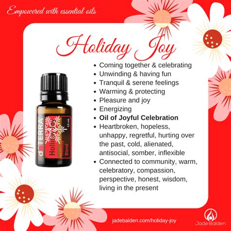 Holiday Joy – Holiday Essential Oil Blend. | Jade Balden